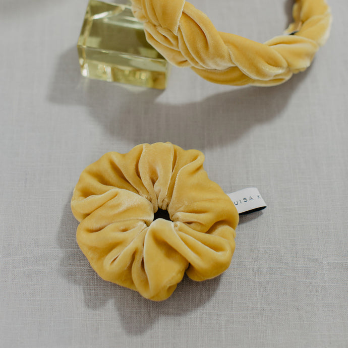 Scrunchie Gelb | Aus Samt
