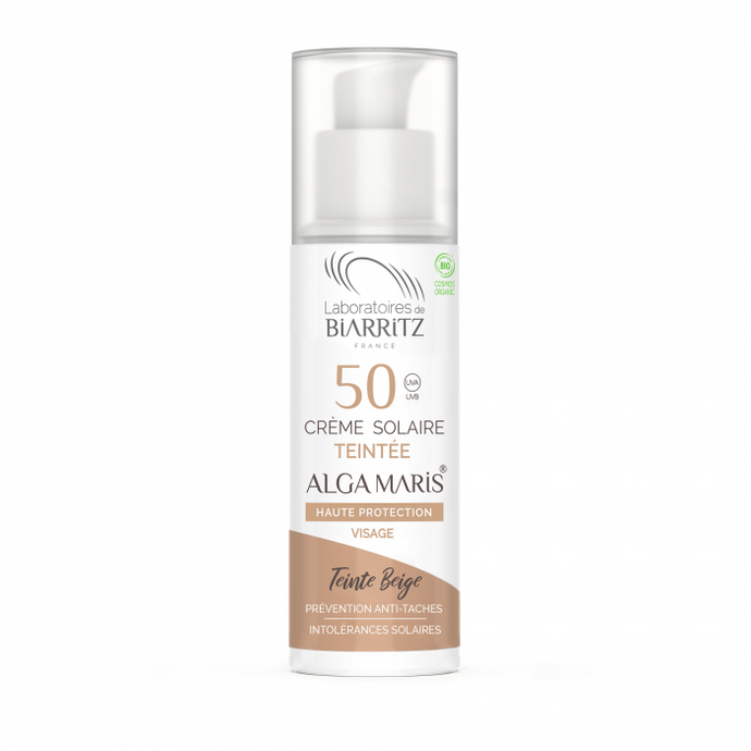 Crème solaire teintée SPF 50 | Getönte Sonnencreme für das Gesicht, beige (50ml)