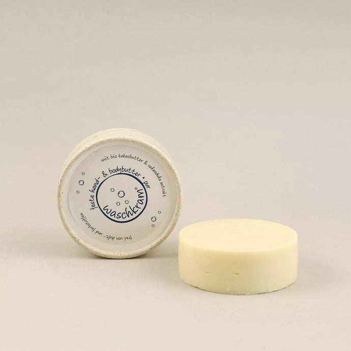 Feste Hand- und Bodybutter Pur | Feste Bodylotion Duftfrei (40g)