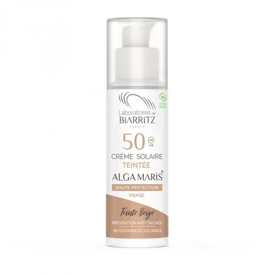 Crème solaire teintée SPF 50 | Getönte Sonnencreme für das Gesicht, beige (50ml)