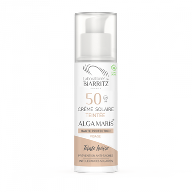 Crème solaire teintée SPF 50 | Getönte Sonnencreme für das Gesicht, Elfenbein (50ml)
