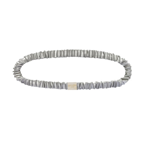 Silk Head Band Silver Grey | Aus Maulbeerseide